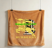 Burberry TB Equestrian Knight Plaid Flannel Throw Blanket B110